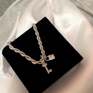 (NEW!) Lock & key bracelet (925 sterling silver)